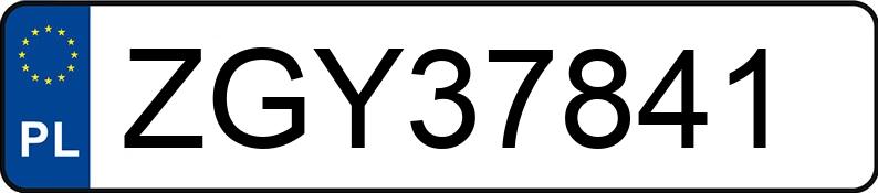 Numer rejestracyjny ZGY 37841 posiada MERCEDES-BENZ CLS 350 CDI MR`04 E5 219 CLS 350 CDI MR`04 E5 219 - ZGY37841