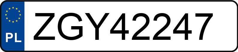 Numer rejestracyjny ZGY 42247 posiada SEAT Exeo 2.0 TDI-CR MR`09 E4 Style - ZGY42247