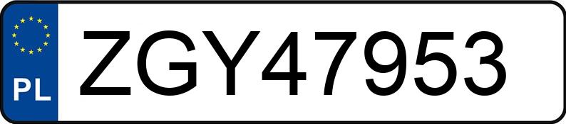 Numer rejestracyjny ZGY 47953 posiada AUDI A6 AVANT - ZGY47953 Numer rejestracyjny ZGY 47953 posiada AUDI A6 AVANT - ZGY47953