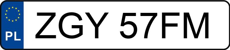 Numer rejestracyjny ZGY 57FM posiada PEUGEOT 207 1.4 MR`06 E4 U Move 90 - ZGY57FM Numer rejestracyjny ZGY 57FM posiada PEUGEOT 207 1.4 MR`06 E4 U Move 90 - ZGY57FM