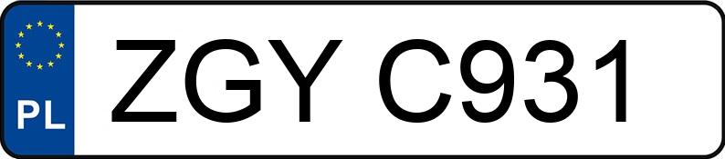 Numer rejestracyjny ZGY C931 posiada CASE 4240A - ZGYC931