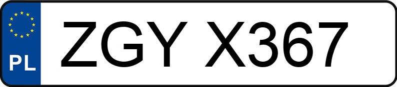 Numer rejestracyjny ZGY X367 posiada NISSAN MICRA - ZGYX367
