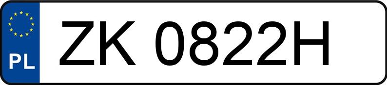 Numer rejestracyjny ZK 0822H posiada MERCEDES-BENZ C 180 Kompressor Kat. MR`00 E3 203 Classic - ZK0822H