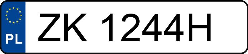 Numer rejestracyjny ZK 1244H posiada OPEL ZAFIRA - ZK1244H