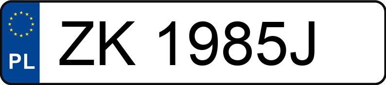 Numer rejestracyjny ZK 1985J posiada HONDA Civic 1.8 MR`06 E4 - ZK1985J