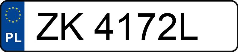 Numer rejestracyjny ZK 4172L posiada SKODA KAROQ - ZK4172L