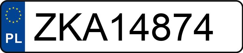 Numer rejestracyjny ZKA 14874 posiada VOLKSWAGEN CORRADO - ZKA14874