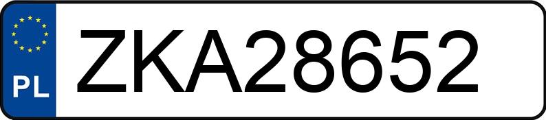 Numer rejestracyjny ZKA 28652 posiada MERCEDES-BENZ 250 D 124 250D - ZKA28652