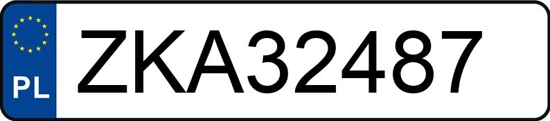 Numer rejestracyjny ZKA 32487 posiada VOLKSWAGEN GOLF A4 1.6 KAT - ZKA32487