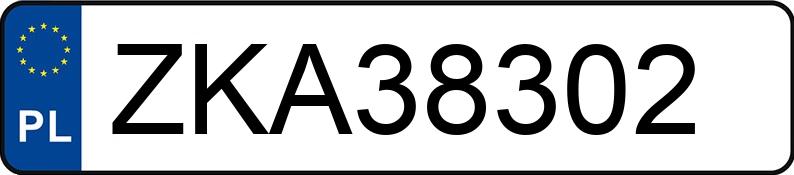 Numer rejestracyjny ZKA 38302 posiada FORD MONDEO - ZKA38302