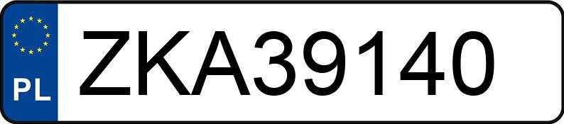 Numer rejestracyjny ZKA 39140 posiada FIAT PANDA - ZKA39140