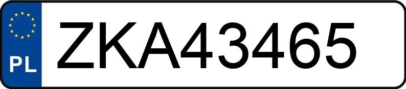 Numer rejestracyjny ZKA 43465 posiada AUDI A4 AVANT - ZKA43465