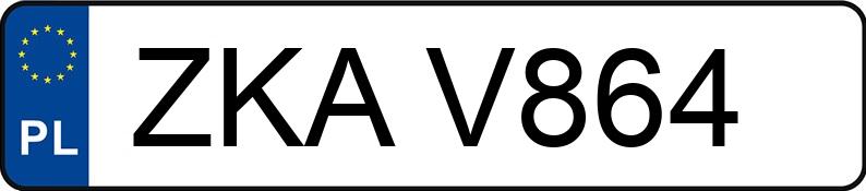 Numer rejestracyjny ZKA V864 posiada VOLKSWAGEN GOLF - ZKAV864