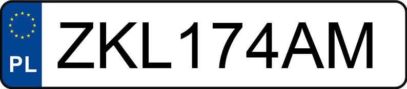 Numer rejestracyjny ZKL 174AM posiada BMW 320D - ZKL174AM