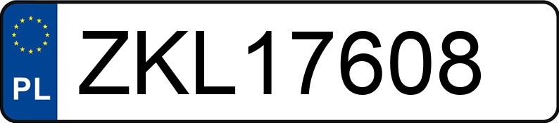 Numer rejestracyjny ZKL 17608 posiada AUDI A4 - ZKL17608