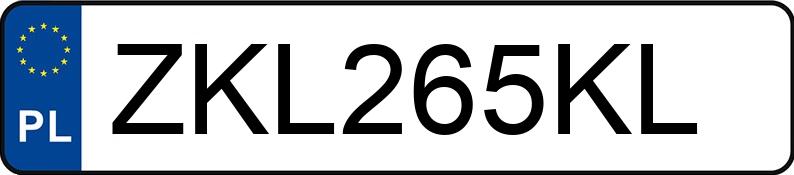 Numer rejestracyjny ZKL 265KL posiada ACURA RL - ZKL265KL