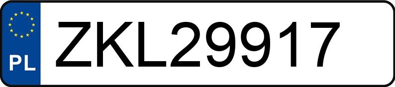 Numer rejestracyjny ZKL 29917 posiada KIA Sportage 2.0 MR`10 E5 S - ZKL29917