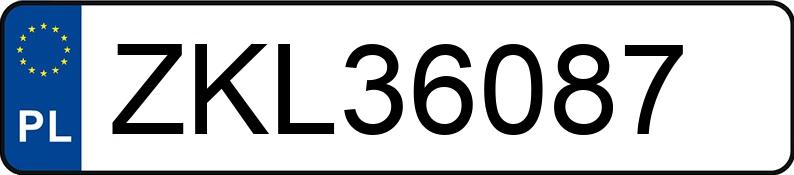 Numer rejestracyjny ZKL 36087 posiada VOLKSWAGEN BORA - ZKL36087