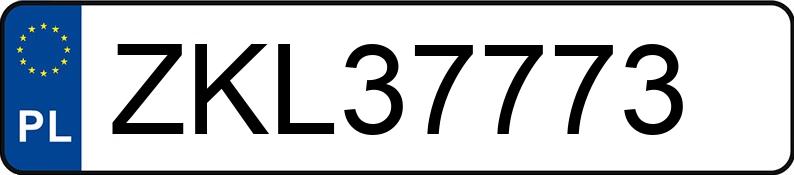Numer rejestracyjny ZKL 37773 posiada RENAULT MASTER - ZKL37773