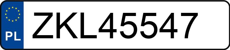 Numer rejestracyjny ZKL 45547 posiada BMW 320D - ZKL45547