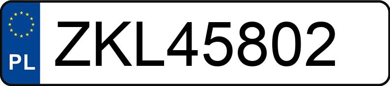 Numer rejestracyjny ZKL 45802 posiada VOLVO FH VTA3T - ZKL45802