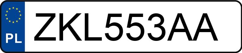 Numer rejestracyjny ZKL 553AA posiada RENAULT LAGUNA - ZKL553AA Numer rejestracyjny ZKL 553AA posiada RENAULT LAGUNA - ZKL553AA