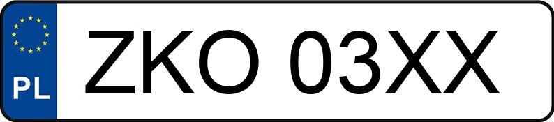 Numer rejestracyjny ZKO 03XX posiada RENAULT LAGUNA - ZKO03XX Numer rejestracyjny ZKO 03XX posiada RENAULT LAGUNA - ZKO03XX