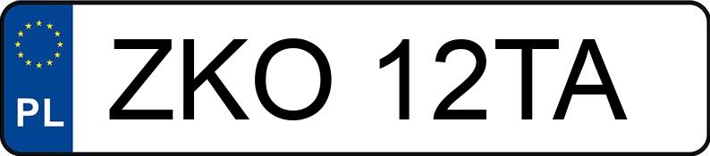 Numer rejestracyjny ZKO 12TA posiada VOLKSWAGEN Passat 2.0i Kat. MR`94 GT - ZKO12TA Numer rejestracyjny ZKO 12TA posiada VOLKSWAGEN Passat 2.0i Kat. MR`94 GT - ZKO12TA