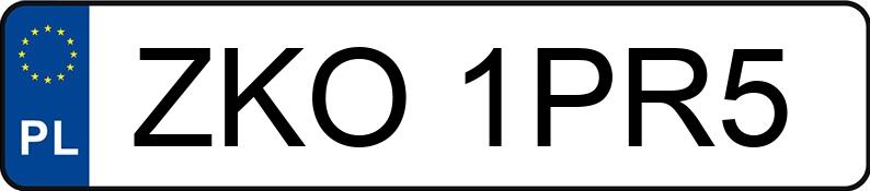 Numer rejestracyjny ZKO 1PR5 posiada JEEP GRAND CHEROKEE - ZKO1PR5 Numer rejestracyjny ZKO 1PR5 posiada JEEP GRAND CHEROKEE - ZKO1PR5