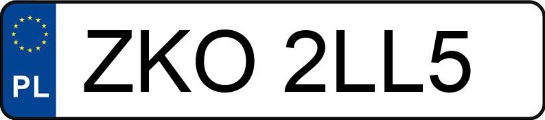 Numer rejestracyjny ZKO 2LL5 posiada BMW X5 - ZKO2LL5