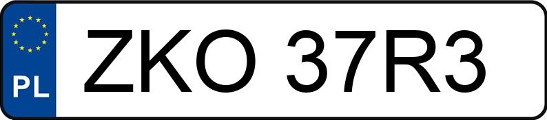 Numer rejestracyjny ZKO 37R3 posiada AUDI A8 Quattro 4.2 Kat. MR`02 E3 4E Tiptronic - ZKO37R3