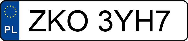 Numer rejestracyjny ZKO 3YH7 posiada OPEL MOVANO - ZKO3YH7 Numer rejestracyjny ZKO 3YH7 posiada OPEL MOVANO - ZKO3YH7