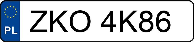 Numer rejestracyjny ZKO 4K86 posiada CITROEN C5 - ZKO4K86