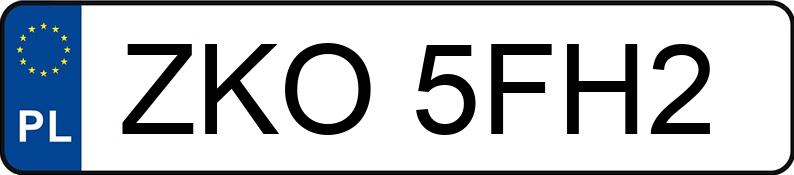 Numer rejestracyjny ZKO 5FH2 posiada DACIA DUSTER - ZKO5FH2