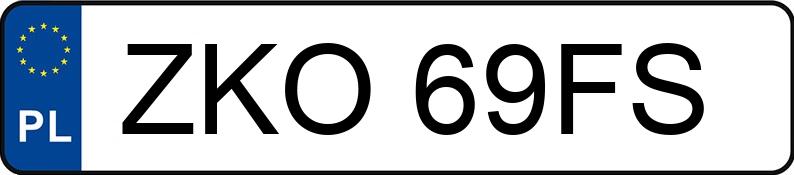 Numer rejestracyjny ZKO 69FS posiada RENAULT THALIA - ZKO69FS
