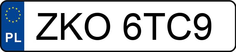 Numer rejestracyjny ZKO 6TC9 posiada NISSAN GT-R - ZKO6TC9