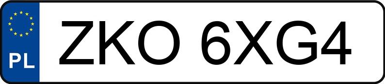 Numer rejestracyjny ZKO 6XG4 posiada  PANDA - ZKO6XG4