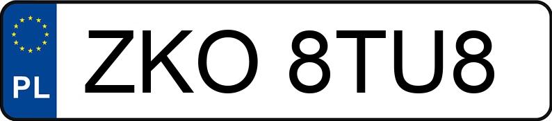 Numer rejestracyjny ZKO 8TU8 posiada BMW 123D - ZKO8TU8 Numer rejestracyjny ZKO 8TU8 posiada BMW 123D - ZKO8TU8