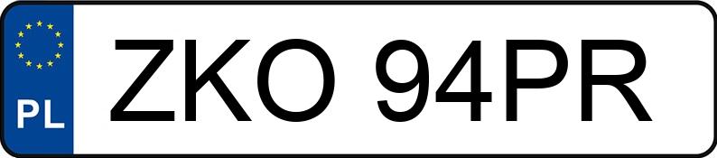 Numer rejestracyjny ZKO 94PR posiada VOLKSWAGEN Golf IV 1.9 SDI MR`97 Comfortline - ZKO94PR