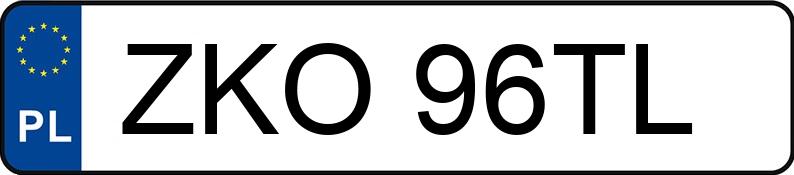 Numer rejestracyjny ZKO 96TL posiada BMW 730i Kat. E38 Aut. - ZKO96TL