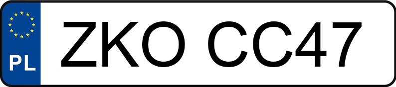 Numer rejestracyjny ZKO CC47 posiada BMW 525 - ZKOCC47 Numer rejestracyjny ZKO CC47 posiada BMW 525 - ZKOCC47
