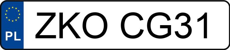 Numer rejestracyjny ZKO CG31 posiada MERCEDES-BENZ GLC 300 MR`22 E6d X254 - ZKOCG31