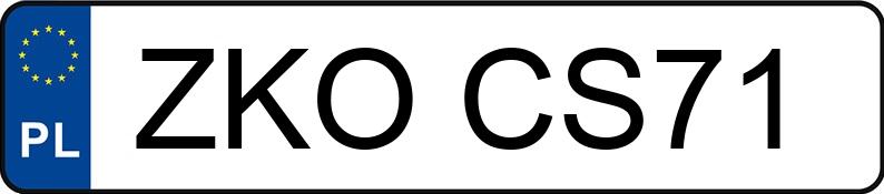 Numer rejestracyjny ZKO CS71 posiada MITSUBISHI Lancer 1.6 MR`06 E4 Invite+ - ZKOCS71