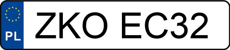 Numer rejestracyjny ZKO EC32 posiada KG MOBILITY KORANDO CWN - ZKOEC32 Numer rejestracyjny ZKO EC32 posiada KG MOBILITY KORANDO CWN - ZKOEC32