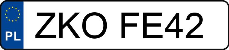 Numer rejestracyjny ZKO FE42 posiada MERCEDES-BENZ AMG GLC 43 4MATIC - ZKOFE42