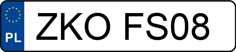 Numer rejestracyjny ZKO FS08 posiada BENTLEY CONTINENTAL GT - ZKOFS08