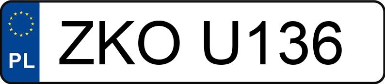 Numer rejestracyjny ZKO U136 posiada AUTOSAN D-47 A - ZKOU136