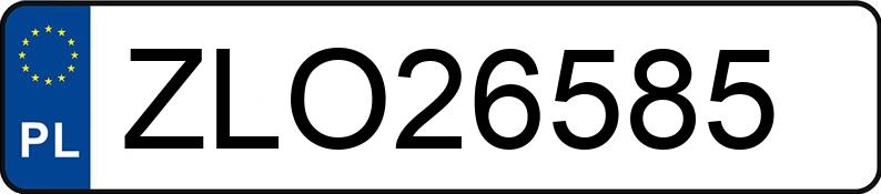 Numer rejestracyjny ZLO 26585 posiada MERCEDES-BENZ 200 D 124 200D - ZLO26585