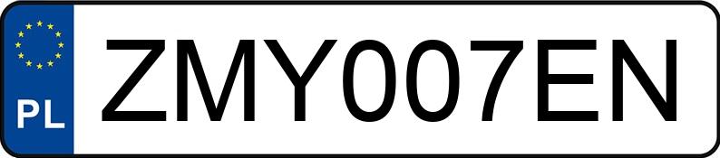 Numer rejestracyjny ZMY 007EN posiada SEAT LEON - ZMY007EN