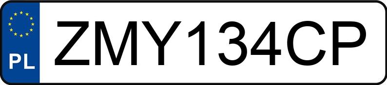 Numer rejestracyjny ZMY 134CP posiada VOLKSWAGEN TOURAN - ZMY134CP